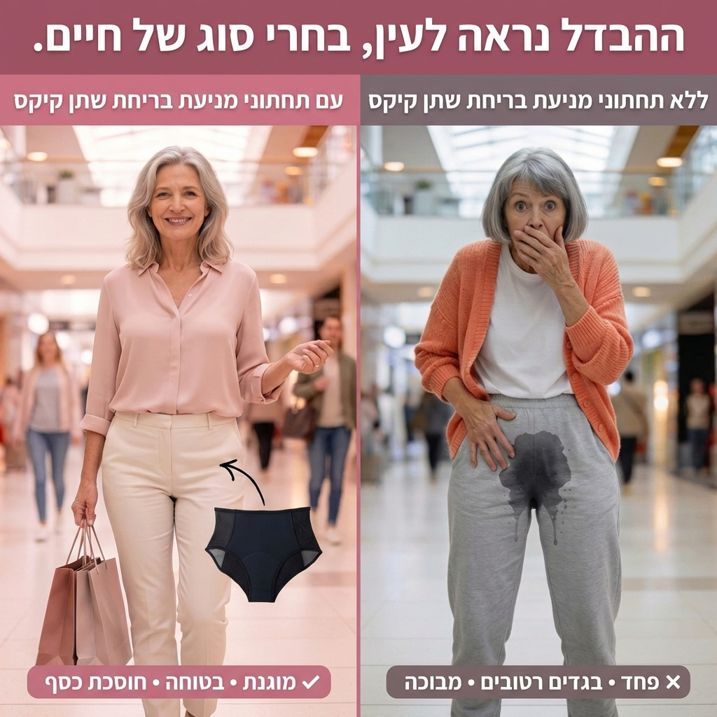 תחתוני קיקס רב-פעמיים למניעת בריחת שתן